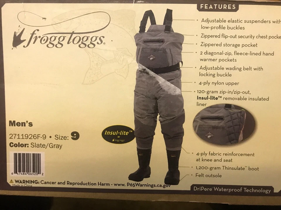 Frogg Toggs SteelHeader Wader Talla 9 nuevo Foto 1 de 1