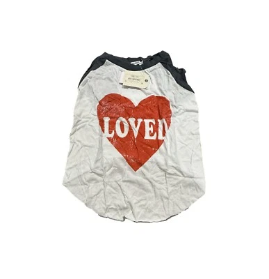 Camiseta Grayson Pup 'Loved' Raglan Dog - Blanca - L Foto 1 de 2