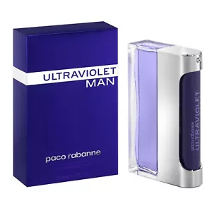 ULTRAVIOLET MAN BY PACO RABANNE-SPRAY-EDT-3.4 OZ-100 ML-AUTHENTIC-MADE IN FRANCE - Picture 1 of 2