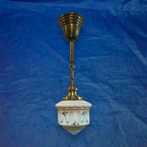 Single Entry Pendant Light Fixture Globe Rewired Light 11K - Picture 1 of 6