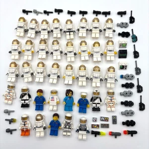 LEGO minifig lot of  37 Space astronauts accessories helmets NASA  Please Read - Picture 1 of 4