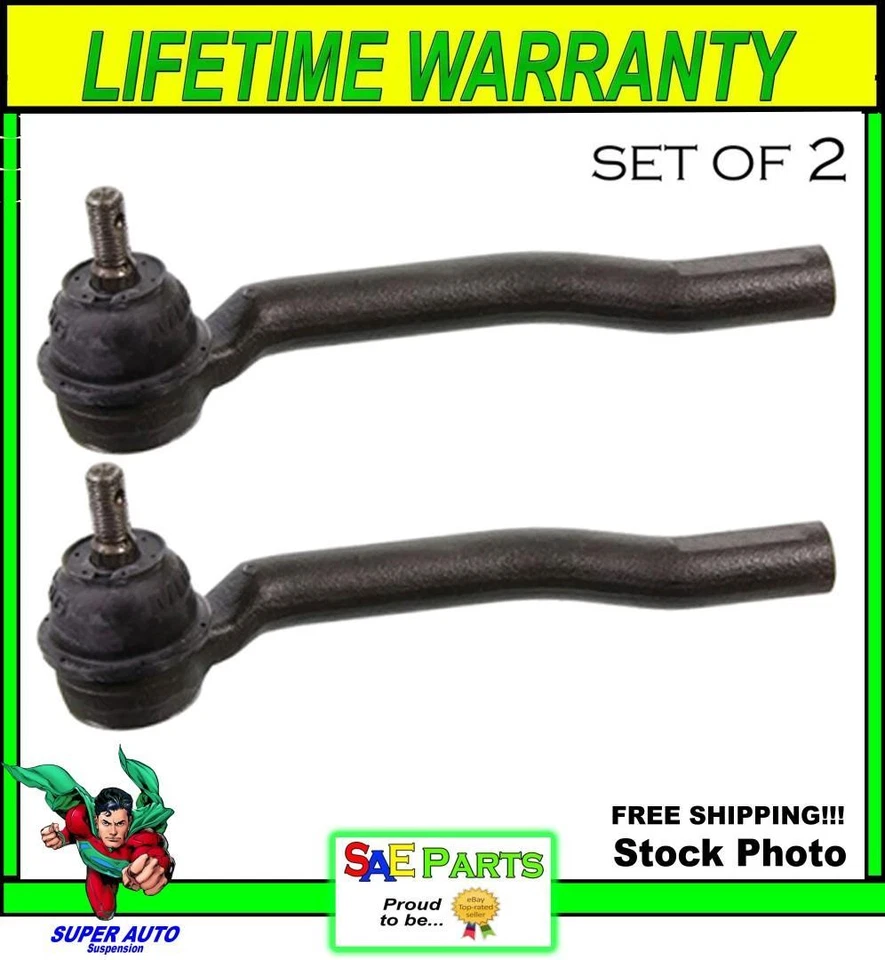 *NEW* SET Heavy Duty ES800249 Steering Tie Rod End Front Right Outer - Image 1 of 1