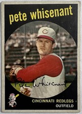 Pete Whisenant 1959 Venezuela Topps Benco Baseball Card #14 Cincinnati Redlegs