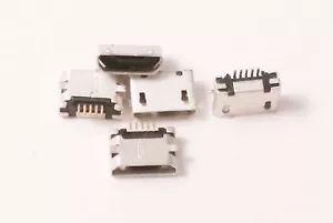 5 X Anschluss Koteletten Paare Micro USB 5 Polig Buchse, Weiblich SMD T6 - Picture 1 of 1