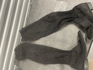 Call It Spring Black Tall Boots Knee High Boots Zip Side Size 8.5 - Picture 1 of 3
