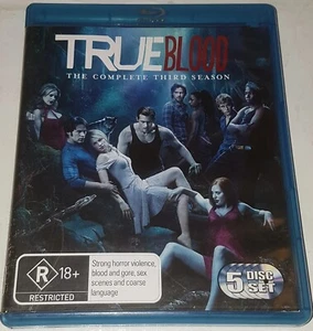 True Blood - Complete Third Season / Series 3 (Blu-Ray) 5 Disc Set - FREE POST - Picture 1 of 2