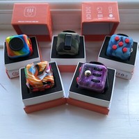 Purple Galaxy Space Starry Fidget Cube Kid Gift Toy Adult Stress Relief Magic Ebay