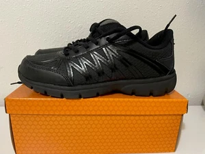 Slip Resistant Work Shoe NIB NEW Safe T Step women's size 8 Wide  black - Picture 1 of 10
