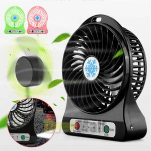 USB Desk Fan Small Mini Personal Cooling Fan for Office Home Hand-held Portable - Picture 1 of 22