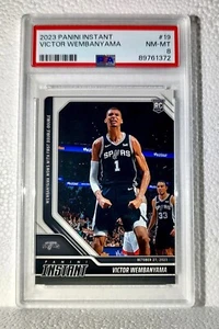Victor Wembanyama 2023-24 Panini #19 NBA Rookie Card Spurs 1 of 18095 PSA 8 NM-M - Picture 1 of 2