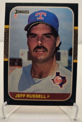 1987 DONRUSS #550 JEFF RUSSELL Texas Rangers baseball card - Image 1 of 2