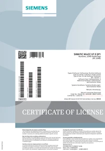 Siemens 6AV6381-2BE07-5AH0 licencia original WinCC V7.5 SP2, RT 2048 etiquetas - Imagen 1 de 3