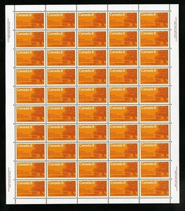 Canada Stamps — Full Pane of 50 — 1973, Prince Edward Island Centennial #618 MNH - Picture 1 of 1