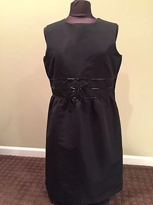 New RED VALENTINO , 100% Rayan Taffeta BLACK DRESS Size 10  - Image 1 of 4