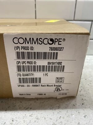 Commscope VisiPatch 360 19 In. Rack Mounting Bracket, 760060327, VP360-2U-RMBKT - Image 1 of 4