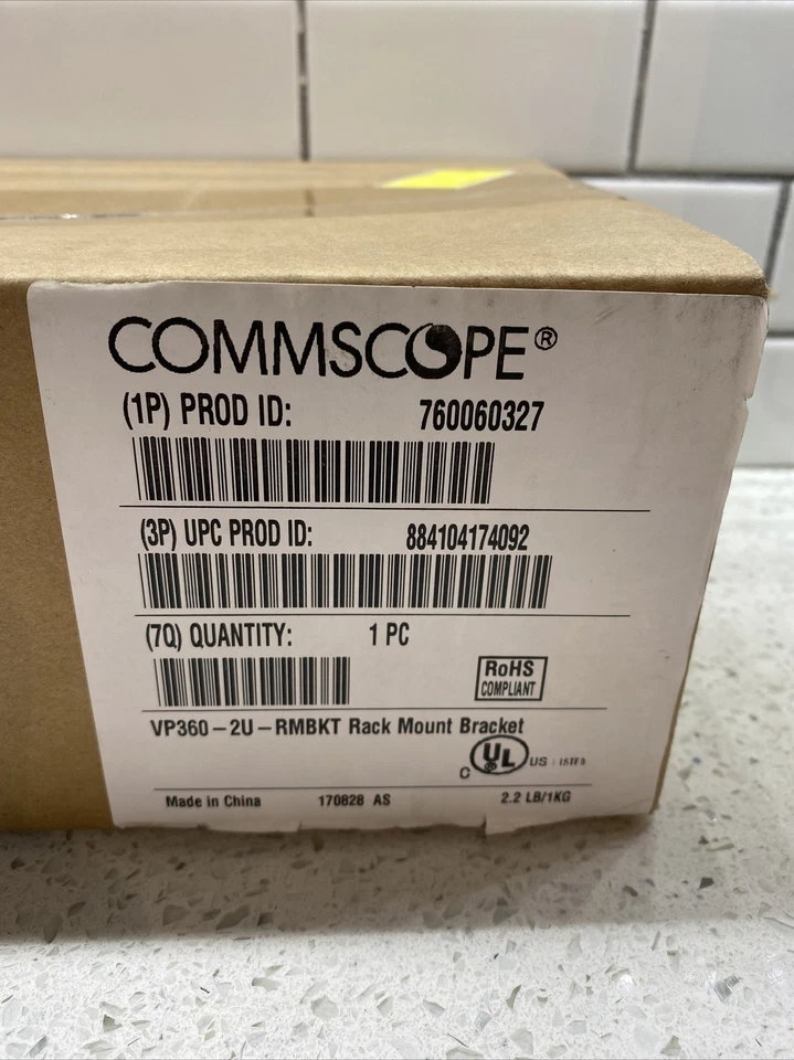 Commscope VisiPatch 360 19 In. Rack Mounting Bracket, 760060327, VP360-2U-RMBKT - Image 1 of 4