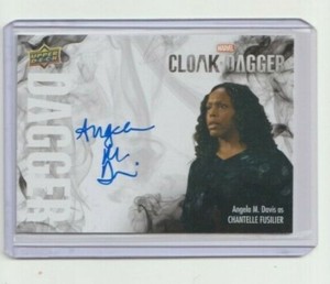 Upper Deck Cloak & Dagger Autograph Angela M Davis Chantelle Fusilier #D-AN (C)