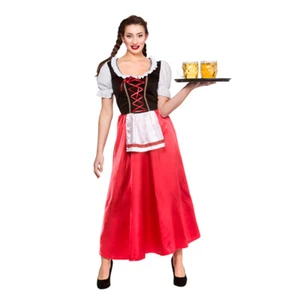 Bavarian Beer Wench Ladies Fancy Dress German Oktoberfest Womens Adults Costume - Picture 1 of 2