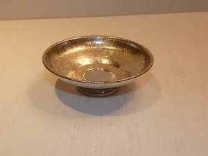 Vintage Viking Plate Canada Small Round-Footed Bowl, Silver-Tone - Picture 1 of 5