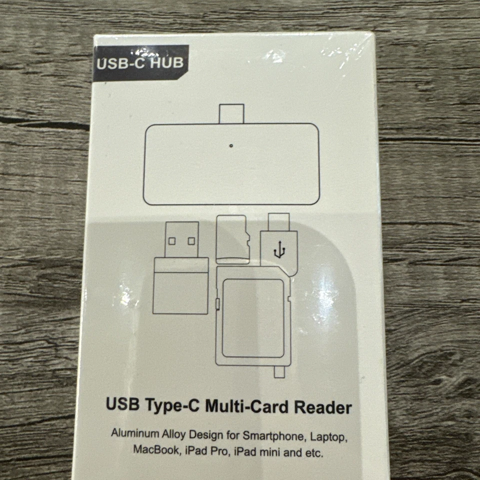 USB C Hub, USB C Docking Station with USB C to 2 Slots SD/Micro SD Memory Card - Image 1 of 4
