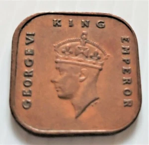 Malaya (Malasia), 1 Cent, George VI (Small Type), 1943 (1943-45), Bronze (B-704) - Picture 1 of 2