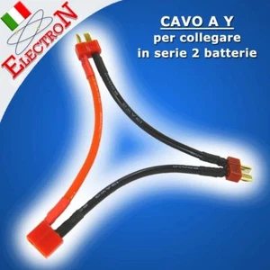 Y-KABEL MIT DEANS T-PLUG ZUM SERIENSCHALTUNG VON 2 AKKUS LiPo RC Connector - Bild 1 von 1