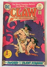 CLAW THE UNCONQUERED. NO.1. DC COMICS. VINTAGE 1975. VG/FN-. 5.0