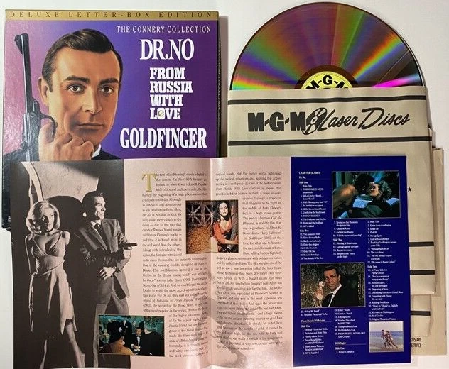 James Bond The Connery Collection Volume I LaserDisc 3 movie boxed set - Image 1 of 1