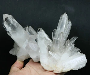 Obelisco bianco trasparente originale 2,29 libbre cristallo quarzo grappolo bacchetta punto esemplare - Foto 1 di 10