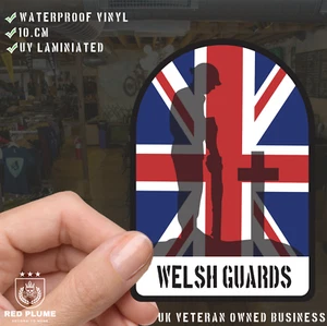 Welsh Guards Remembrance Soldier Vinyl Sticker - UV Laminated - 10cm - Picture 1 of 4