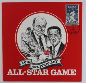 US SC#2046 Babe Ruth on 50th Aniv. All-Star Game NBC Sports Souvenir Folder - Picture 1 of 9