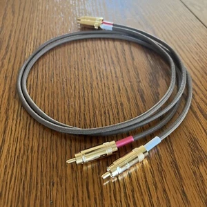 2 Ft. JMB CABLE CO. Audiophile Gold Reference Standard Rca Interconnect Cables - Picture 1 of 8