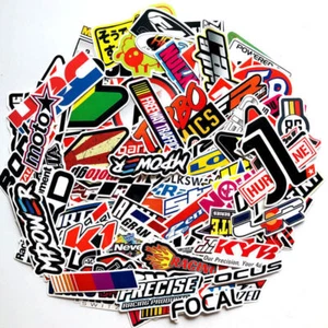Automotive Sponsor JDM 100 Decals Stickers Pack V1 Car Racing Turbo Drift Lot - Picture 1 of 12