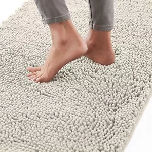 Bath Rug Mat, Thick Soft Absorbent Chenille, Quick Dry Microfiber Mats - Picture 1 of 9