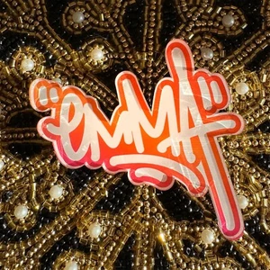 Imán de nombre: EMMA | para nevera, armario u oficina | graffiti | caligrafía - Imagen 1 de 5