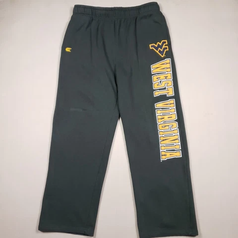 West Virginia Mountaineer Sweatpants Men XL Grey Straight Baggy Graphic Print Cover