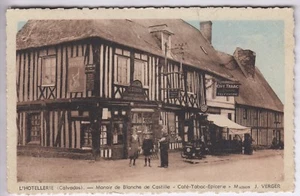 CPA L'HOTELLERIE 14 - CAFE TABAC VERGER MANOIR BLANCHE DE CASTILLE 1947 ~D13 - Imagen 1 de 2