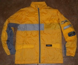 VTG Boys NIKE Lined Windbreaker Lightweight JACKET Size XL 18/20 Full Zip Yellow - Picture 1 of 9