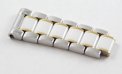 Tag Heuer Damas Fórmula 1 Extremo Eslabones Oro 18K Blanco Cerámica BB0865 Nuevo Auténtico Foto 1 de 3