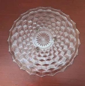 Plato de vidrio para servir pasteles con patas Whitehall Colony de 12". - Imagen 1 de 6