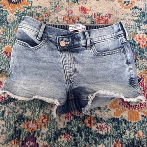 abercrombie kids high-rise shortie short denim pull on size 9/10 - Picture 1 of 7