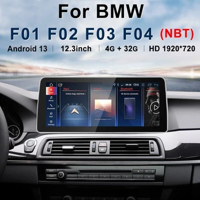 12.3" Android Car Screen Display CarPlay Navigation for BMW 7Series F01 F02 NBT - Image 1 of 4