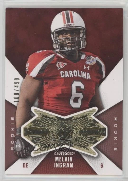 2012 SPx Finite Rookies /499 Melvin Ingram III Melvin Ingram #F-MI RC - Image 1 of 2