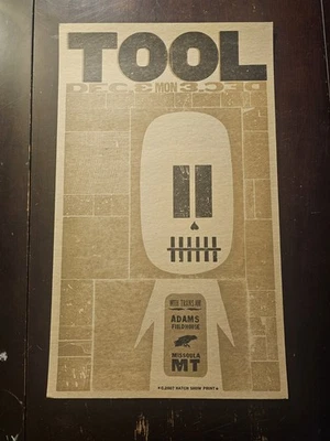 TOOL- Concert Poster 12-3-2007 Adams Field House Missoula Montana  - Image 1 of 4