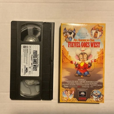 An American Tail Fievel Goes West VHS 1991 Classic . NICE! - Image 1 of 4