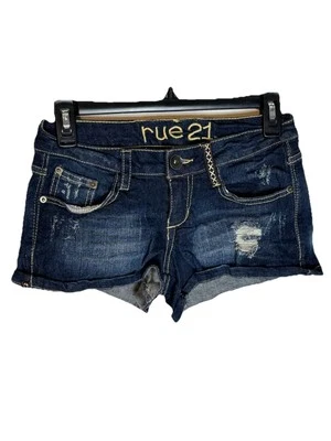 Pantalones cortos de mezclilla Rue 21 azules para mujer talla 0/1 Foto 1 de 4