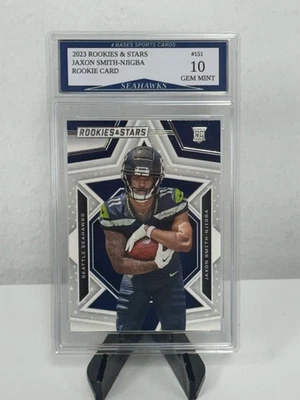 2023 Panini Rookies & Stars Jaxon Smith-Njigba Rookie Card #151 Gem Estado perfeito 10! - Imagem 1 de 2