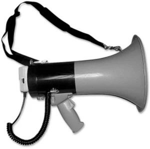 Tatco Products Megaphone, 800-Yard Range, AdjustableVolume, Gray/Blue (TCO27900) - Picture 1 of 1