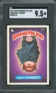 Topps Garbage Pail Kids 5ta Serie #180B Batty Barney SGC 9.5 COMO NUEVO + No PSA - Imagen 1 de 2