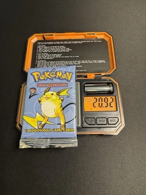 2000 CONJUNTO BÁSICO POKEMON 2 BOOSTER PACK RAICHU LACRADO DE FÁBRICA CRIMPAGEM LONGA - Imagem 1 de 3
